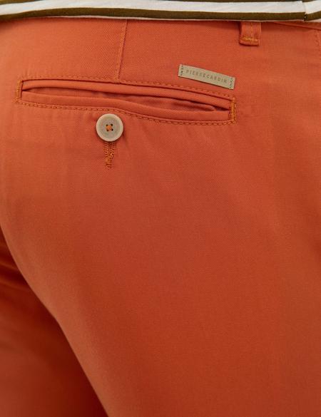 Turuncu Standart Fit Bermuda Şort - 50224377041