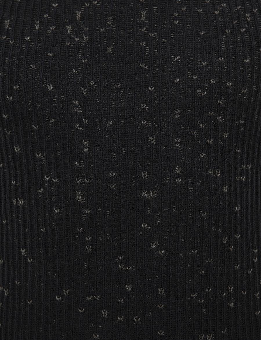 Lacivert Slim Fit Bisiklet Yaka Triko Kazak