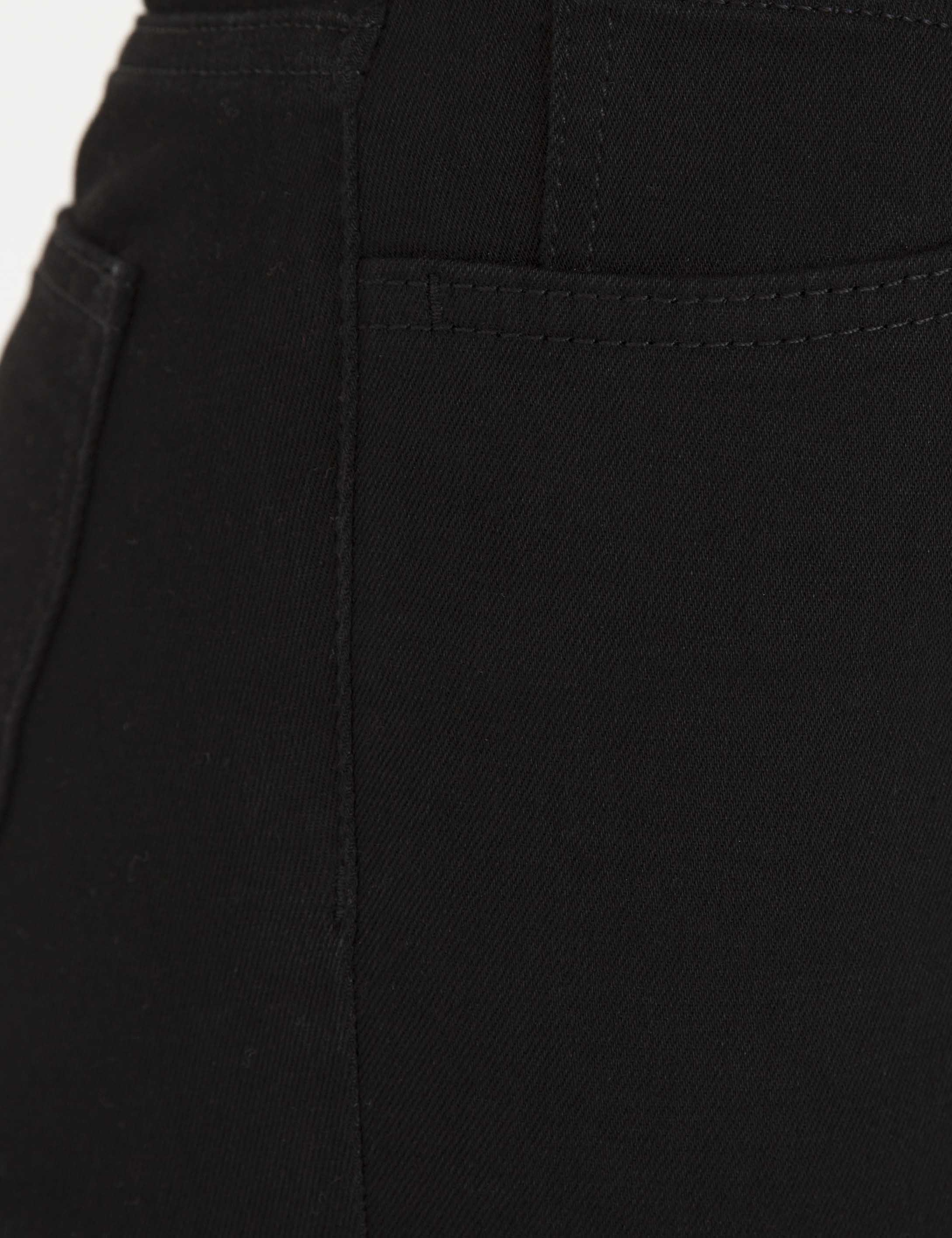 Siyah Flare Fit Jean Pantolon - Image 4