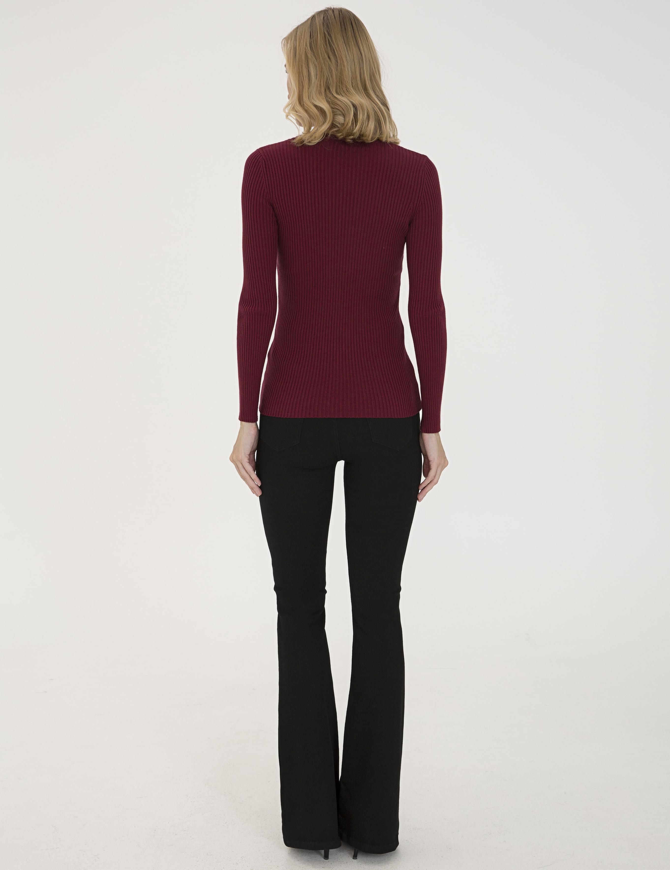 Siyah Flare Fit Jean Pantolon