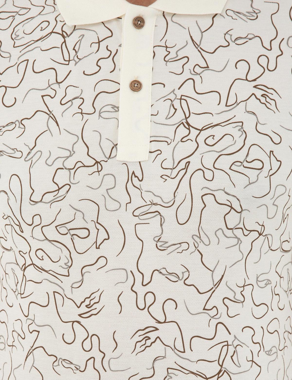 Beyaz Slim Fit Polo Yaka Tişört - 50238230011