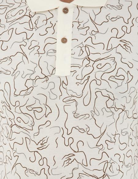 Beyaz Slim Fit Polo Yaka Tişört - 50238230011