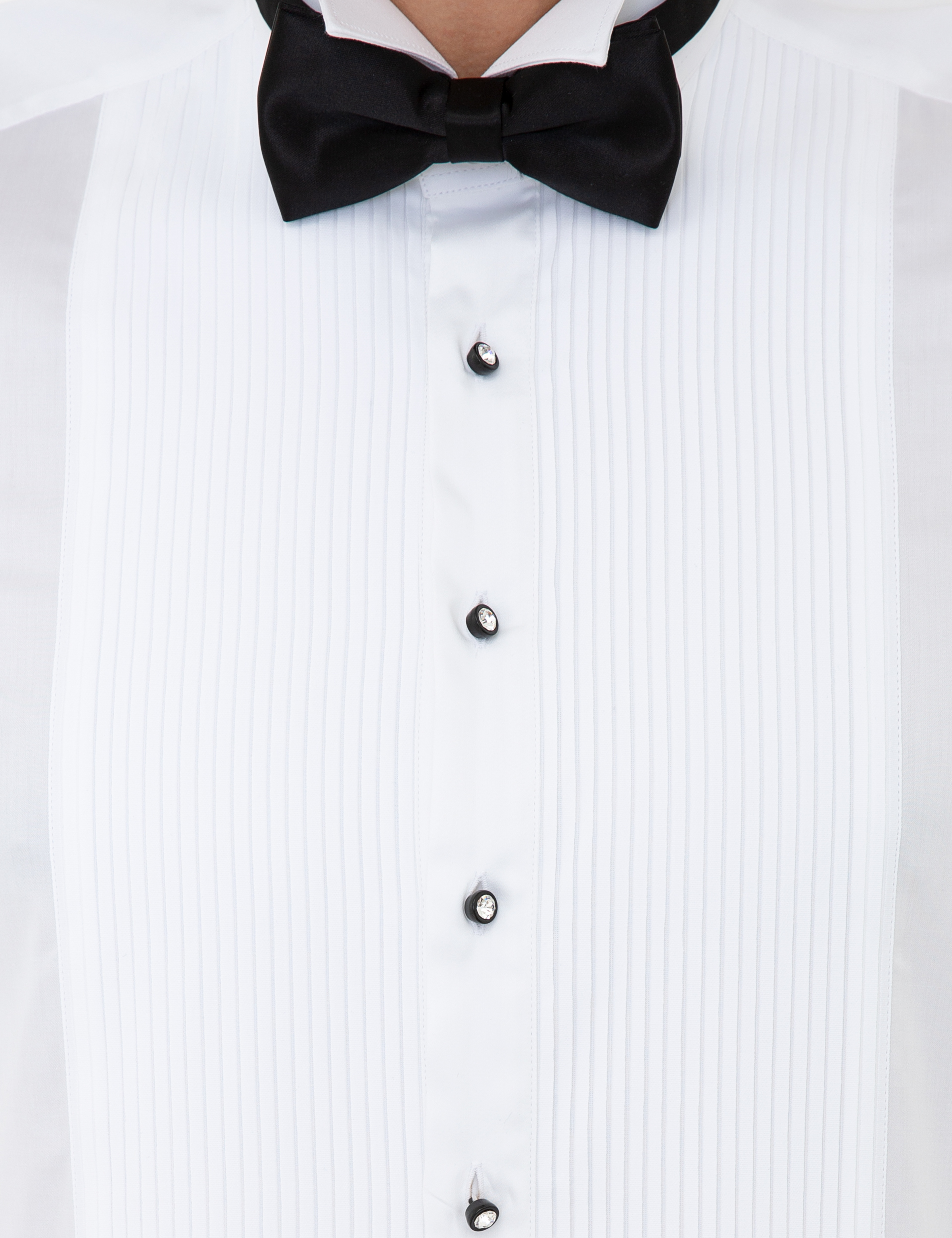 Beyaz Slim Fit Smokin Gömlek - Image 5