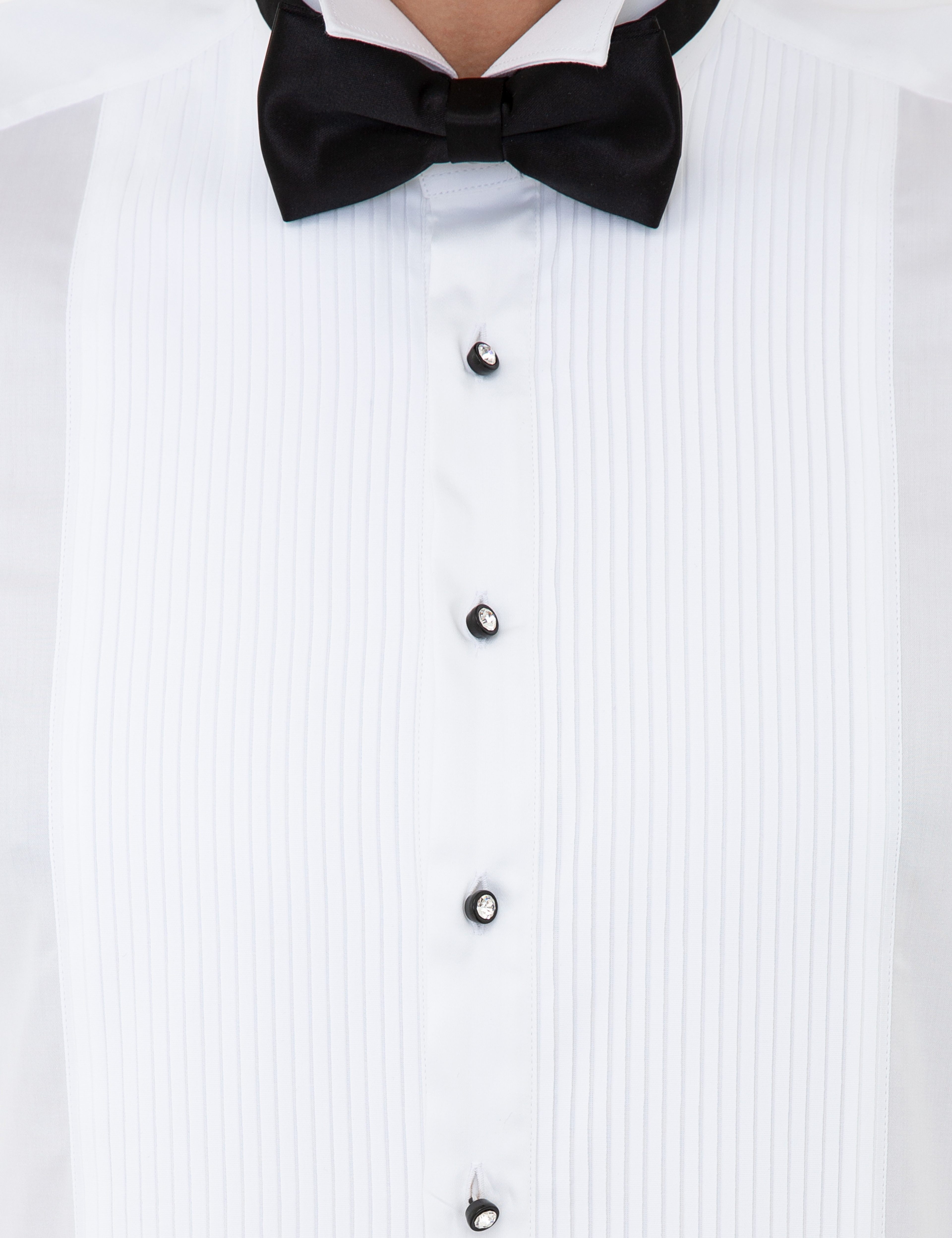 Beyaz Slim Fit Smokin Gömlek