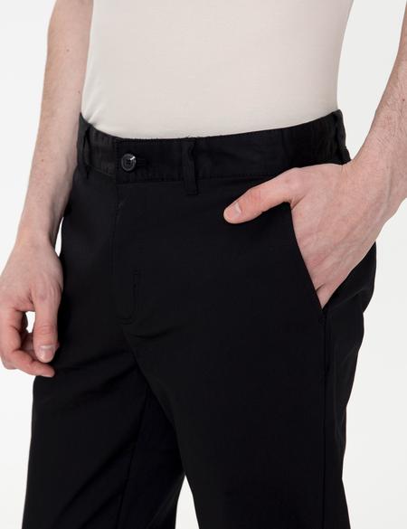 Siyah Regular Fit Kanvas Pantolon - 50251531058