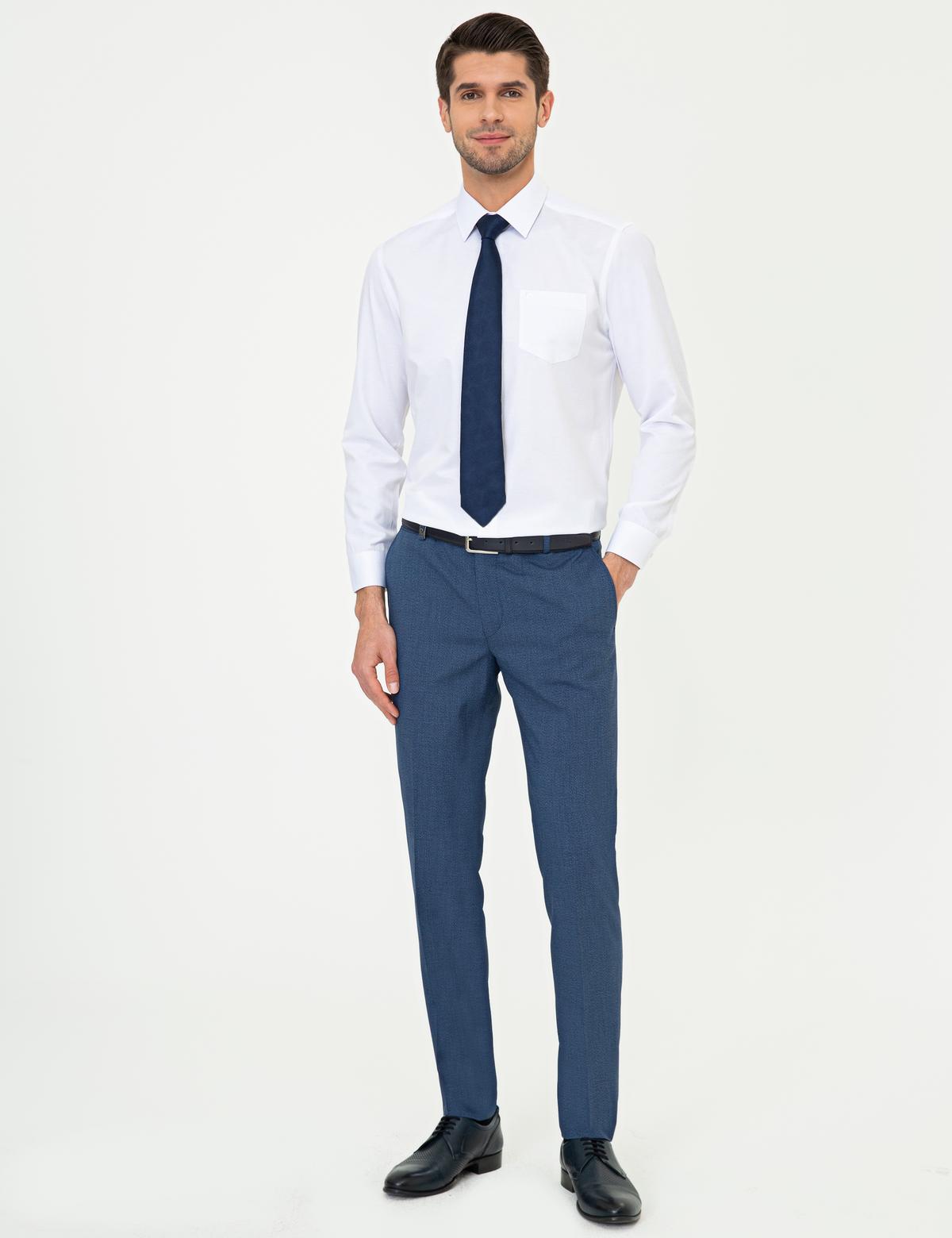 Beyaz Regular Fit Uzun Kollu Klasik Gömlek - 50251615012