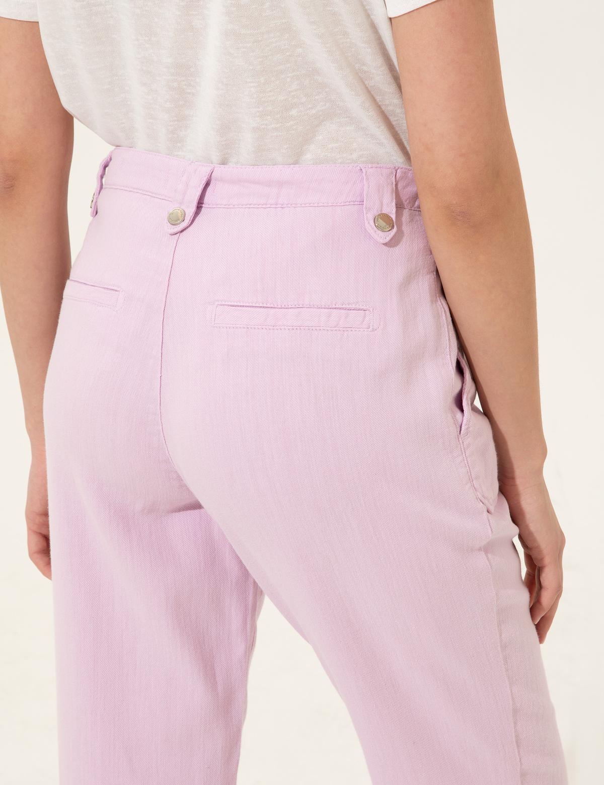 Lila Jogger Fit Kanvas Pantolon - 50246729005