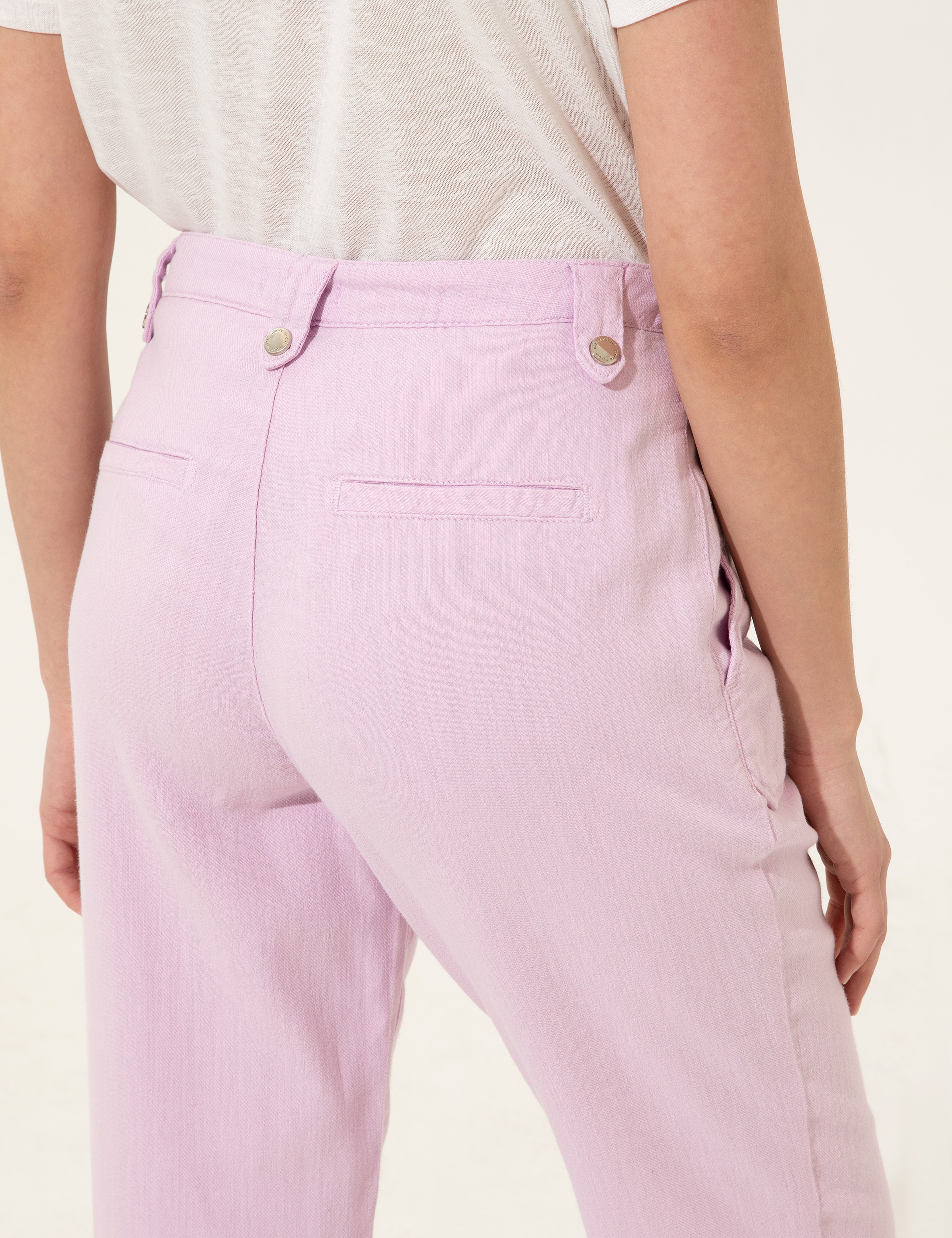 Lila Jogger Fit Kanvas Pantolon - Image 7