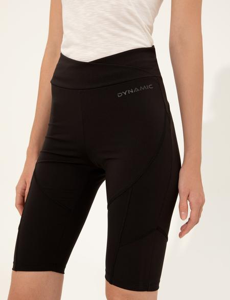 Siyah Biker Tayt - 50247437040