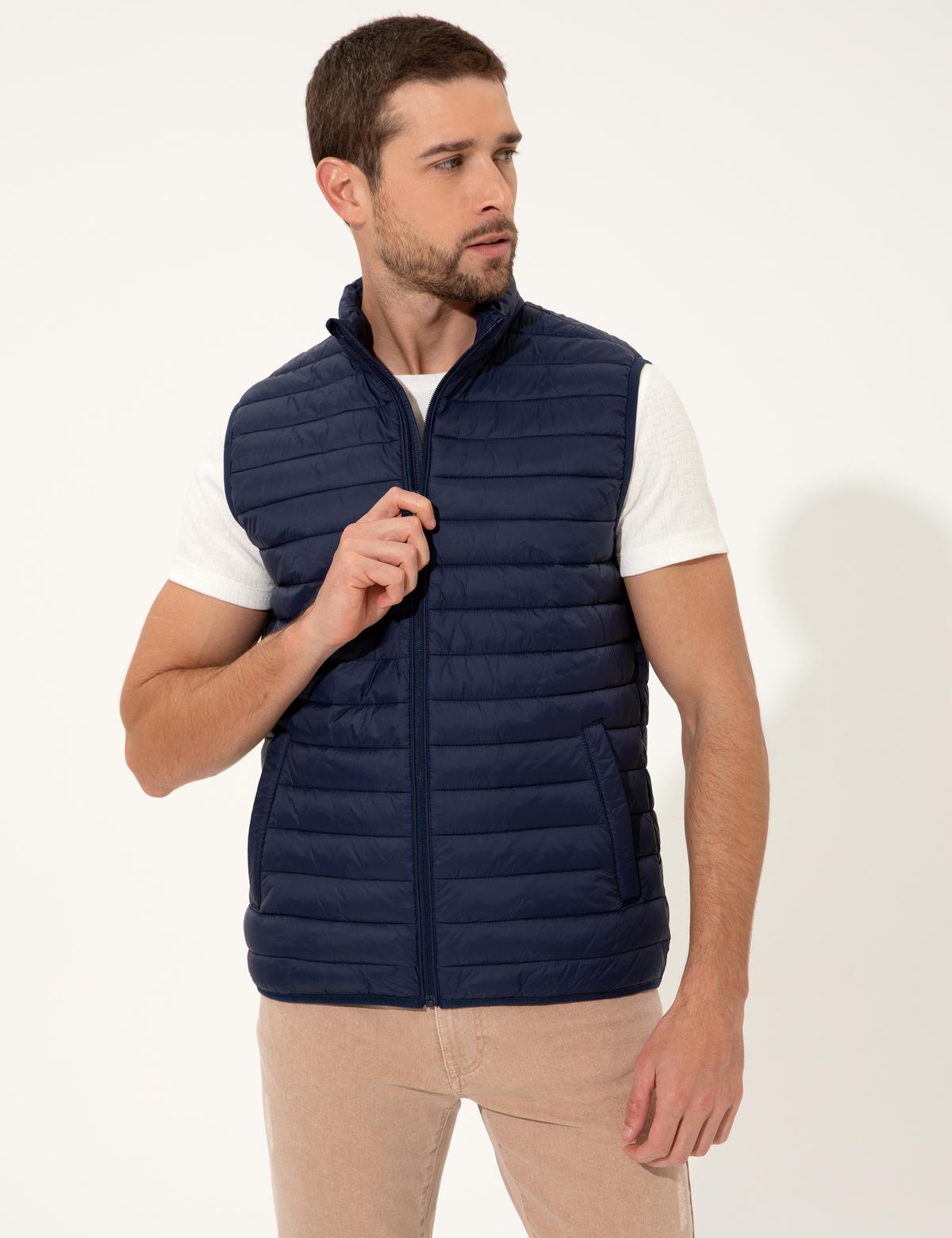 Lacivert Yelek - 50247919004