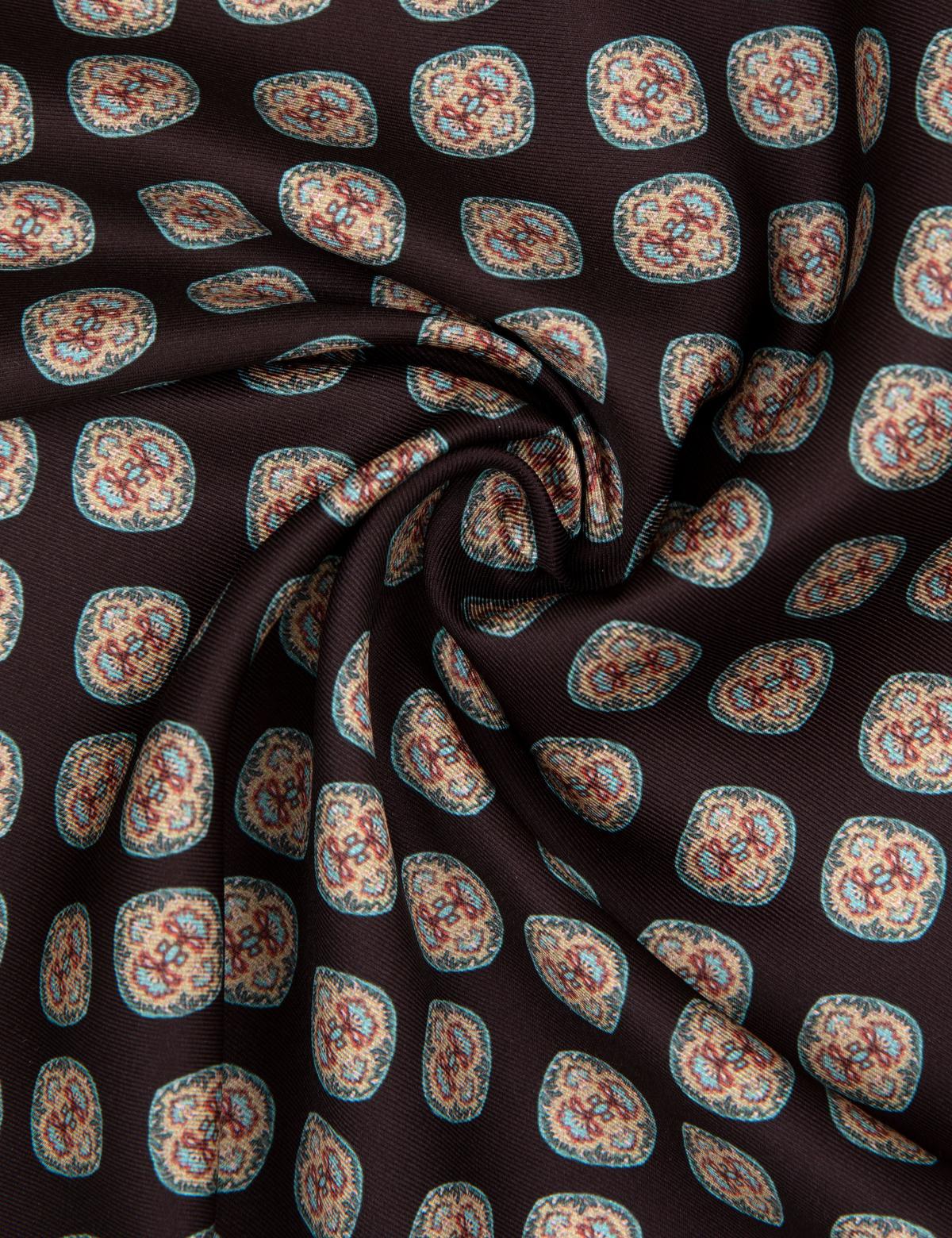 Siyah Desenli Mendil - 50258417001