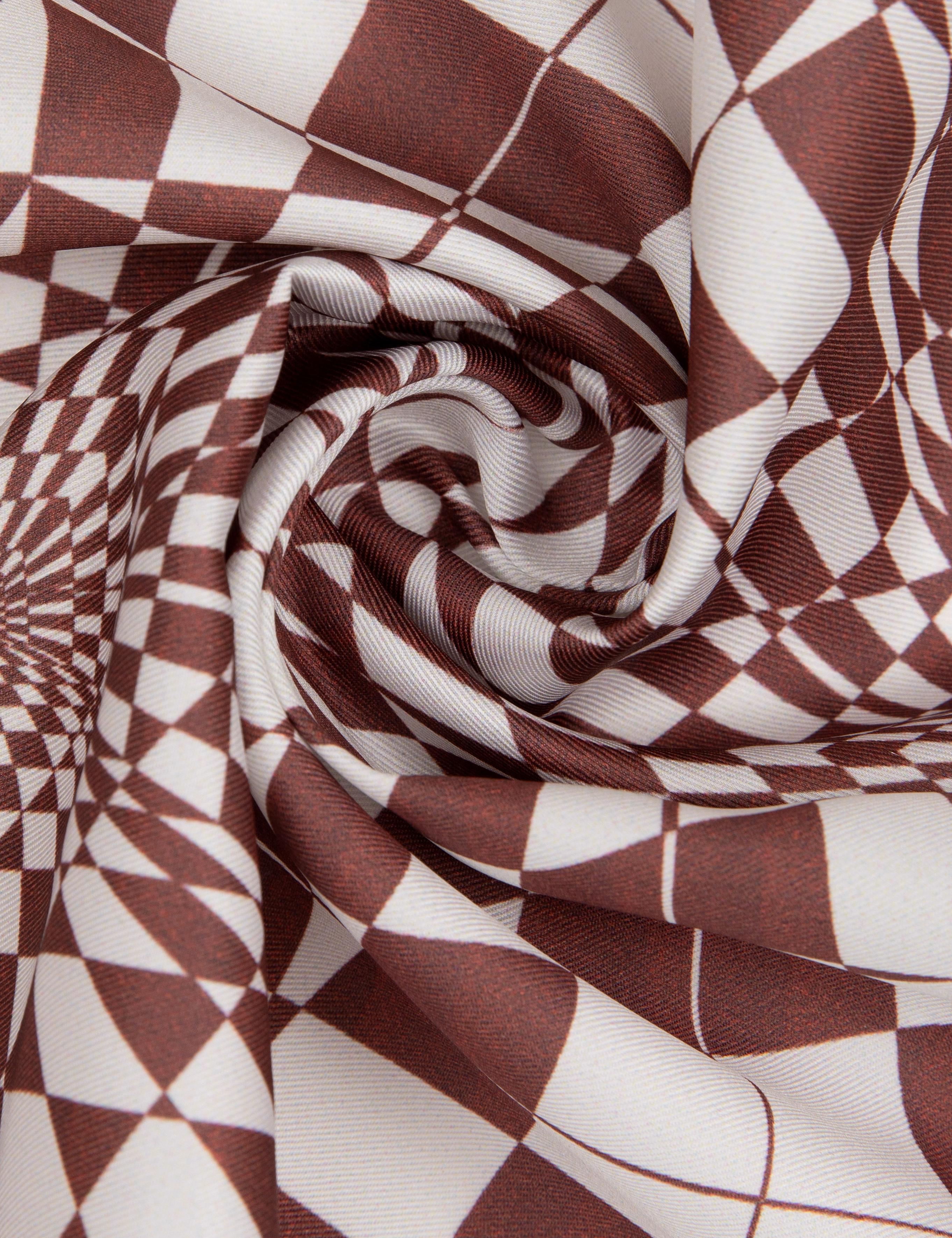 Bordo Desenli Mendil