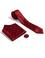 Bordo 3'lü Kravat Mendil Set