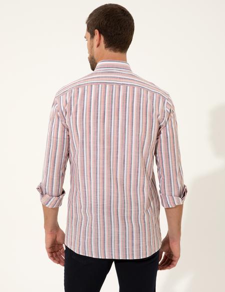 Gül Kurusu Slim Fit Uzun Kollu Gömlek - 50249780011