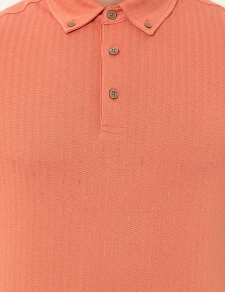 Turuncu Slim Fit Polo Yaka Tişört - 50249870048