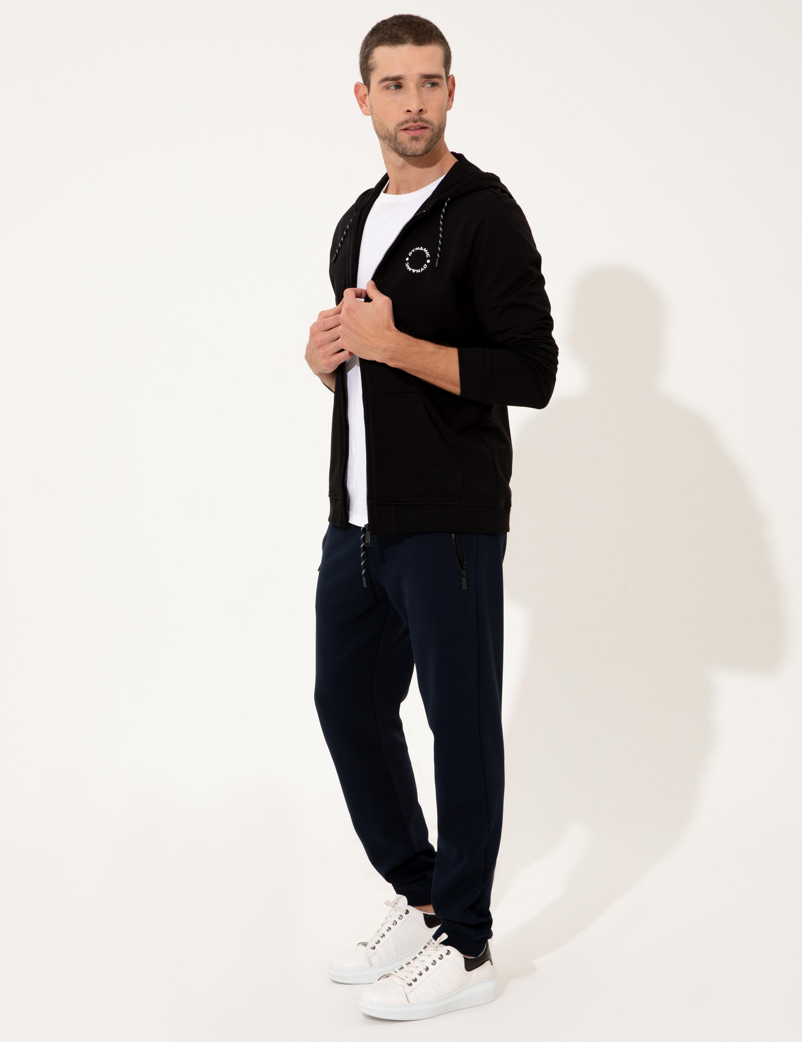 Siyah Regular Fit Sweatshirt