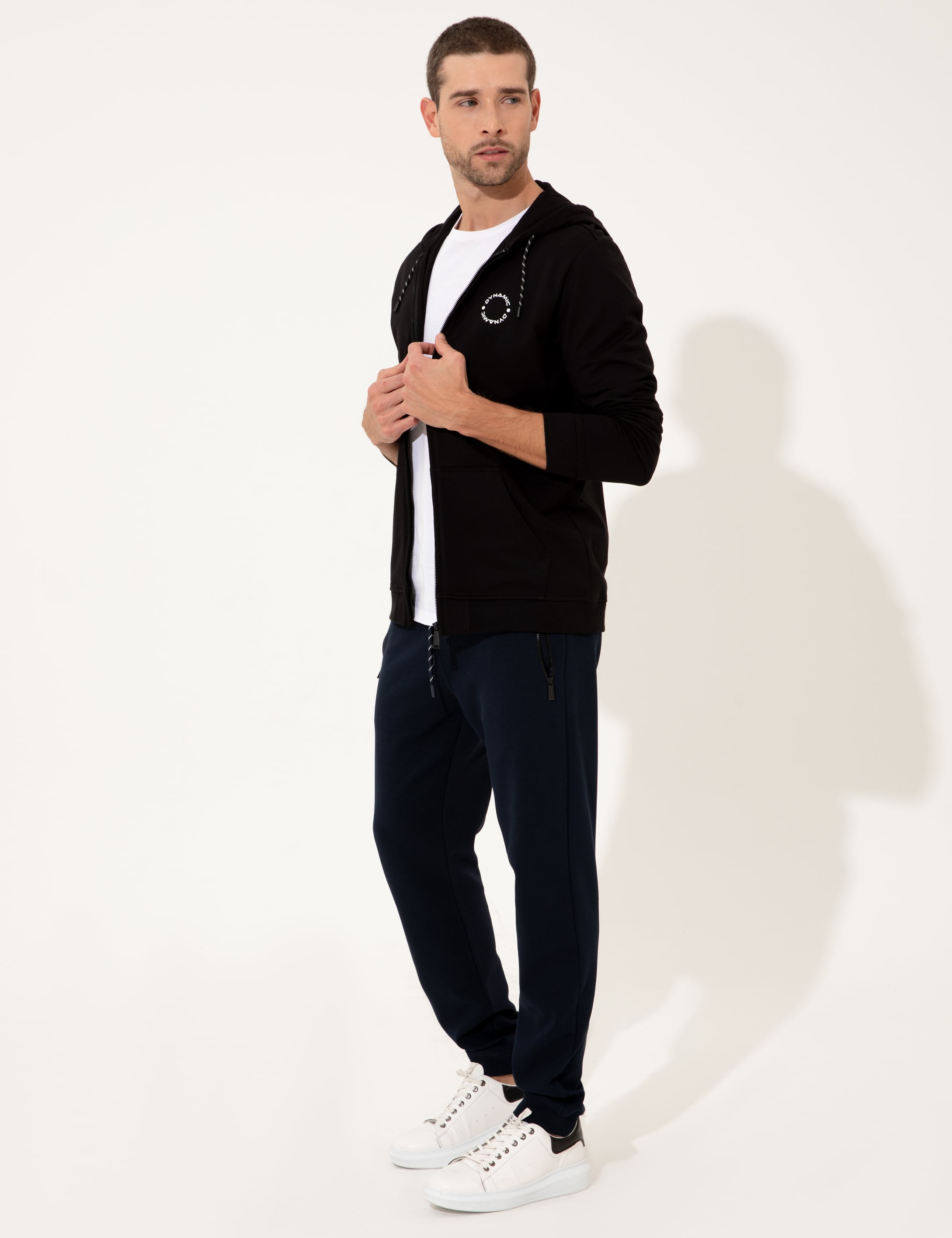 Siyah Regular Fit Sweatshirt - Image 5