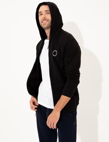 Siyah Regular Fit Sweatshirt - 50249413003