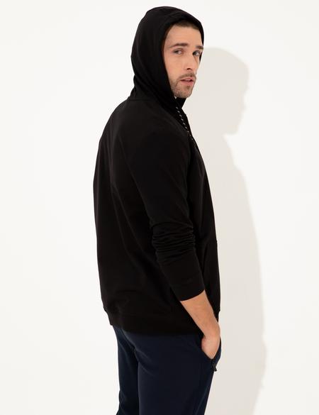 Siyah Regular Fit Sweatshirt - 50249413003