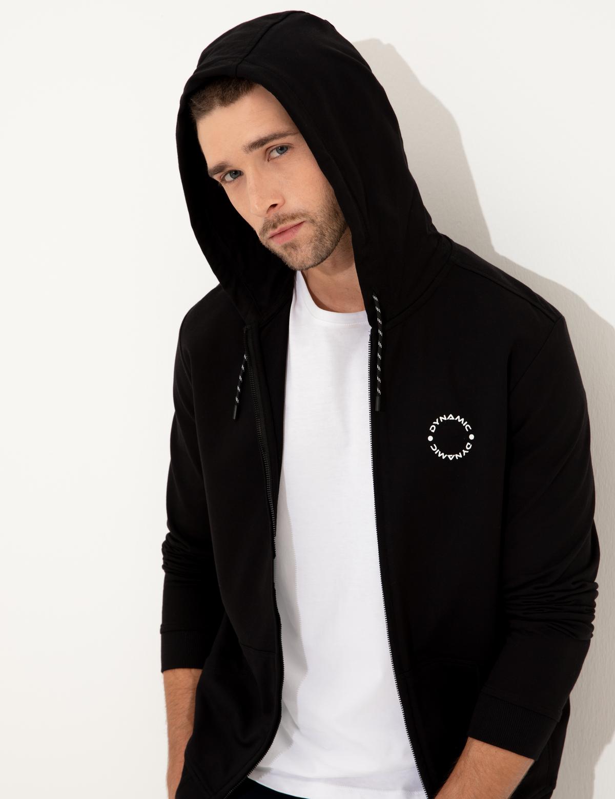 Siyah Regular Fit Sweatshirt