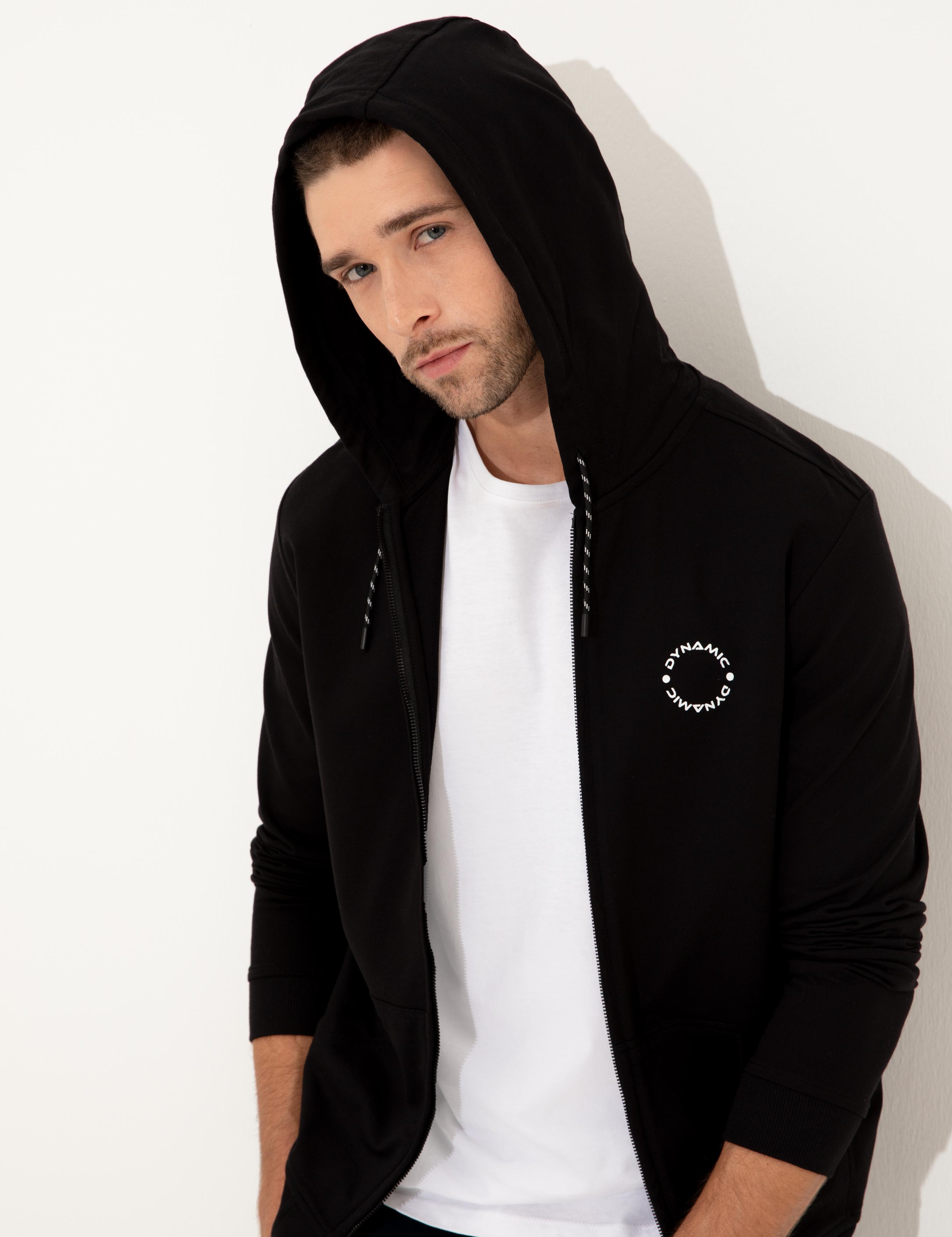 Siyah Regular Fit Sweatshirt