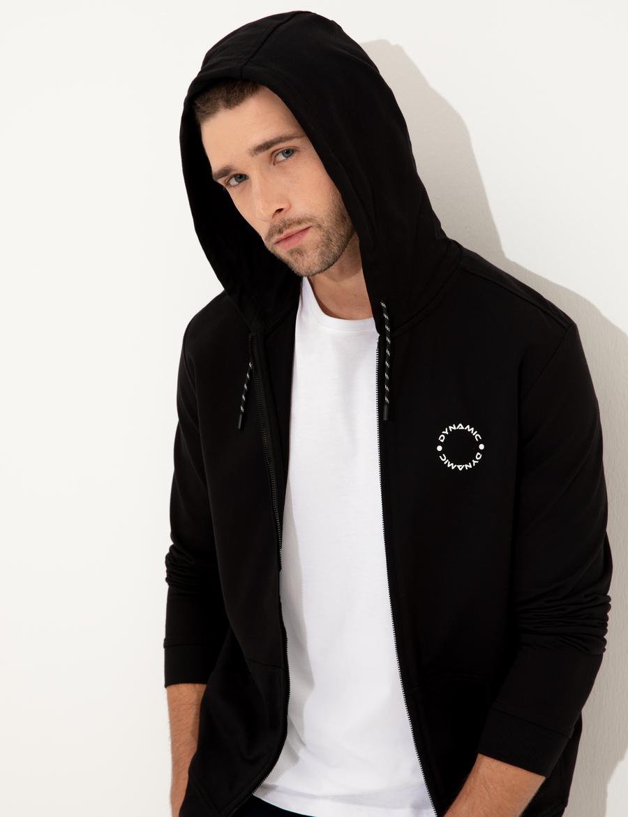 Siyah Regular Fit Sweatshirt