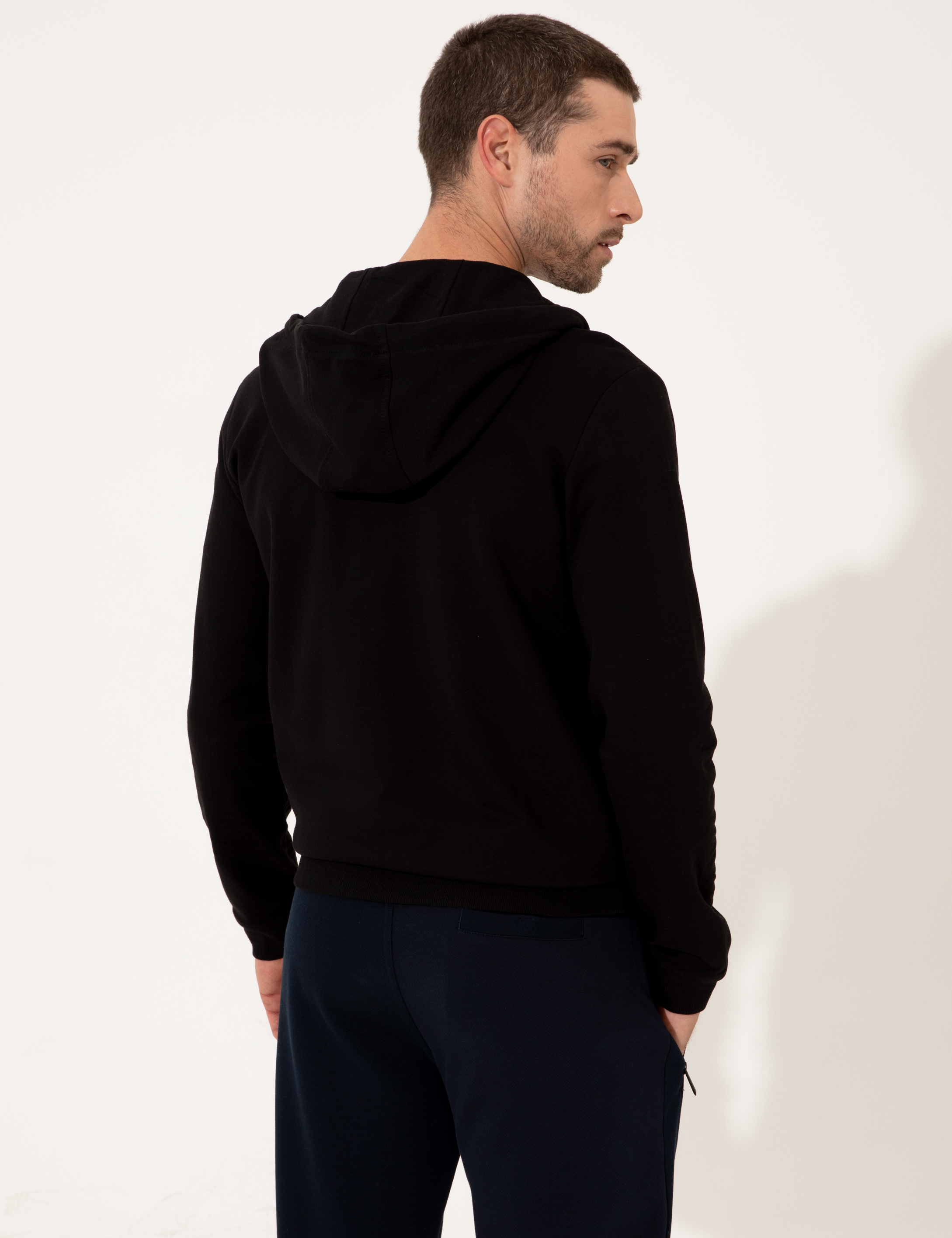 Siyah Regular Fit Sweatshirt - Image 7