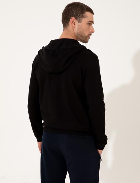 Siyah Regular Fit Sweatshirt - 50249413003
