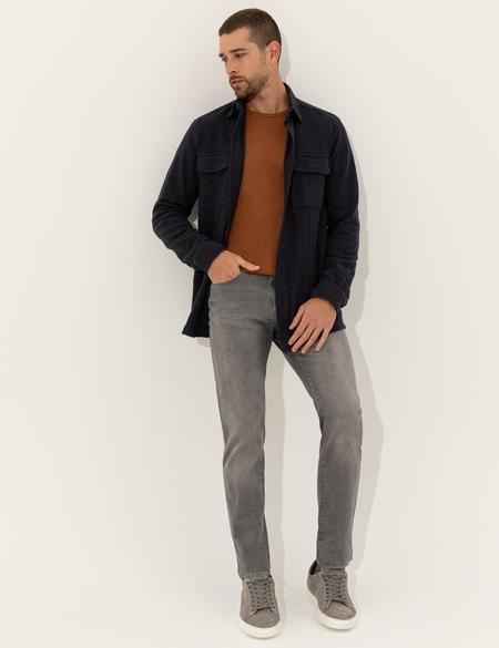 Lacivert Regular Fit Uzun Kollu Gömlek - 50248524005