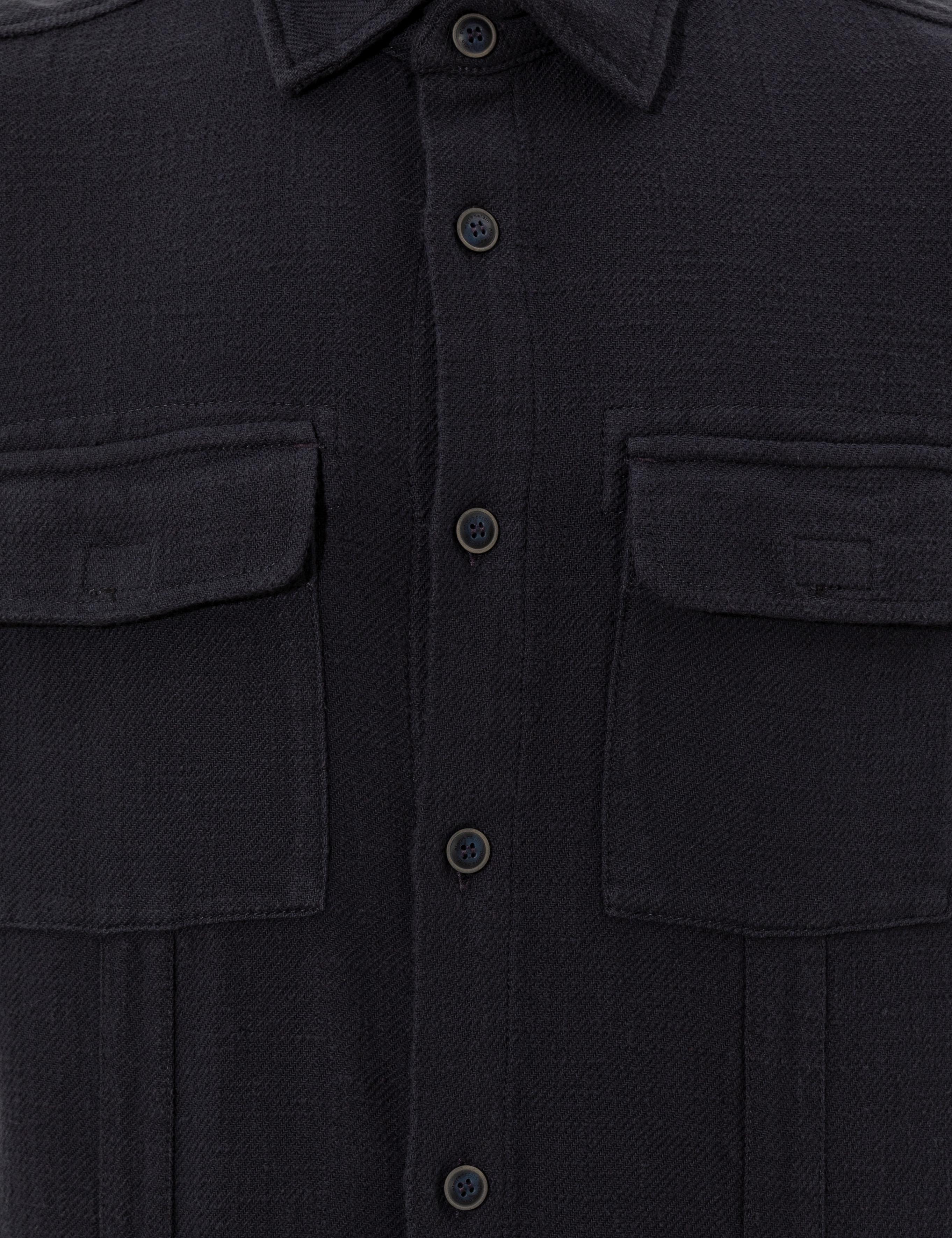 Lacivert Regular Fit Uzun Kollu Gömlek