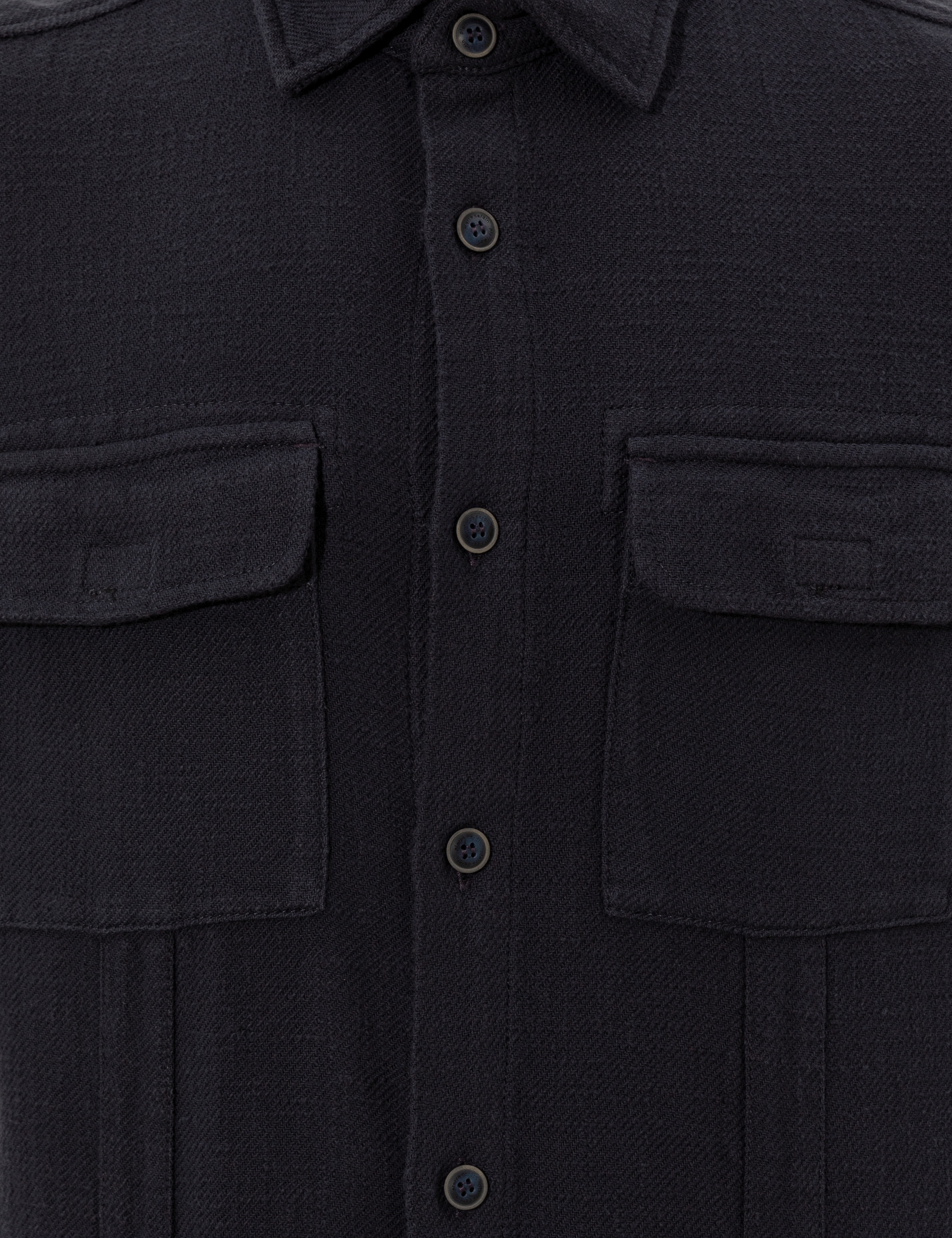 Lacivert Regular Fit Uzun Kollu Gömlek - Image 7