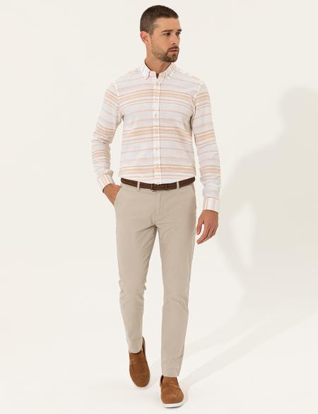 Safran Slim Fit Uzun Kollu Gömlek - 50249727031