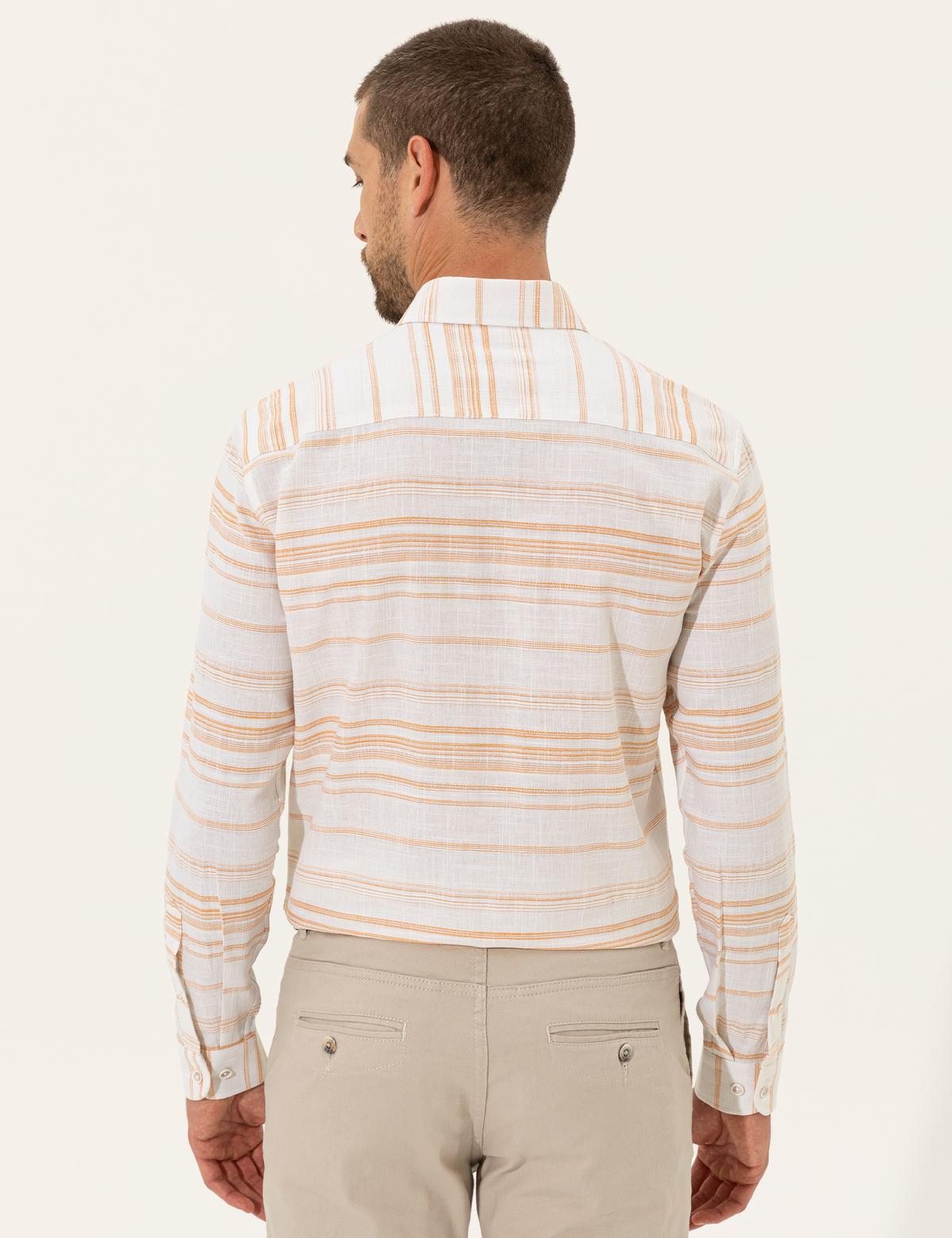 Safran Slim Fit Uzun Kollu Gömlek - 50249727031