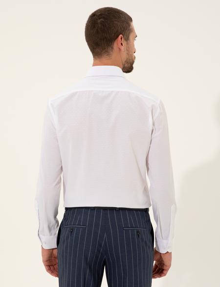 Beyaz Slim Fit Uzun Kollu Gömlek - 50255245012