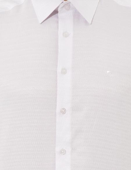 Beyaz Slim Fit Uzun Kollu Gömlek - 50255246009