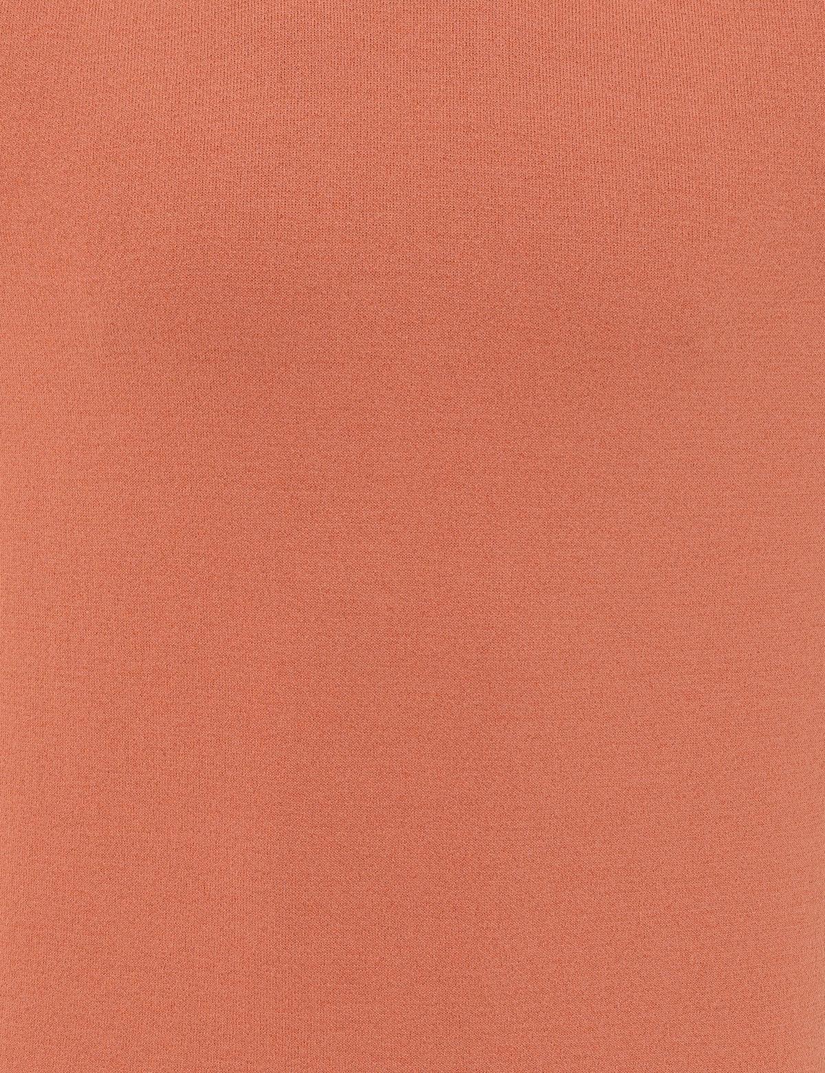 Pembe Slim Fit Bisiklet Yaka Triko Tişört - 50249698069