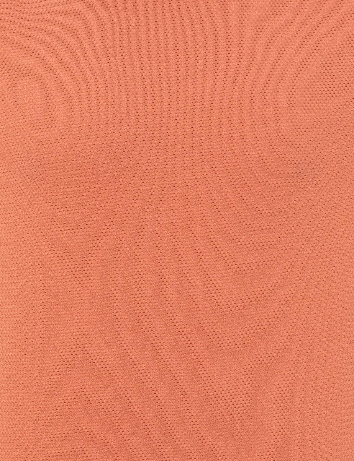 Turuncu Slim Fit Bisiklet Yaka Tişört - 50249809017