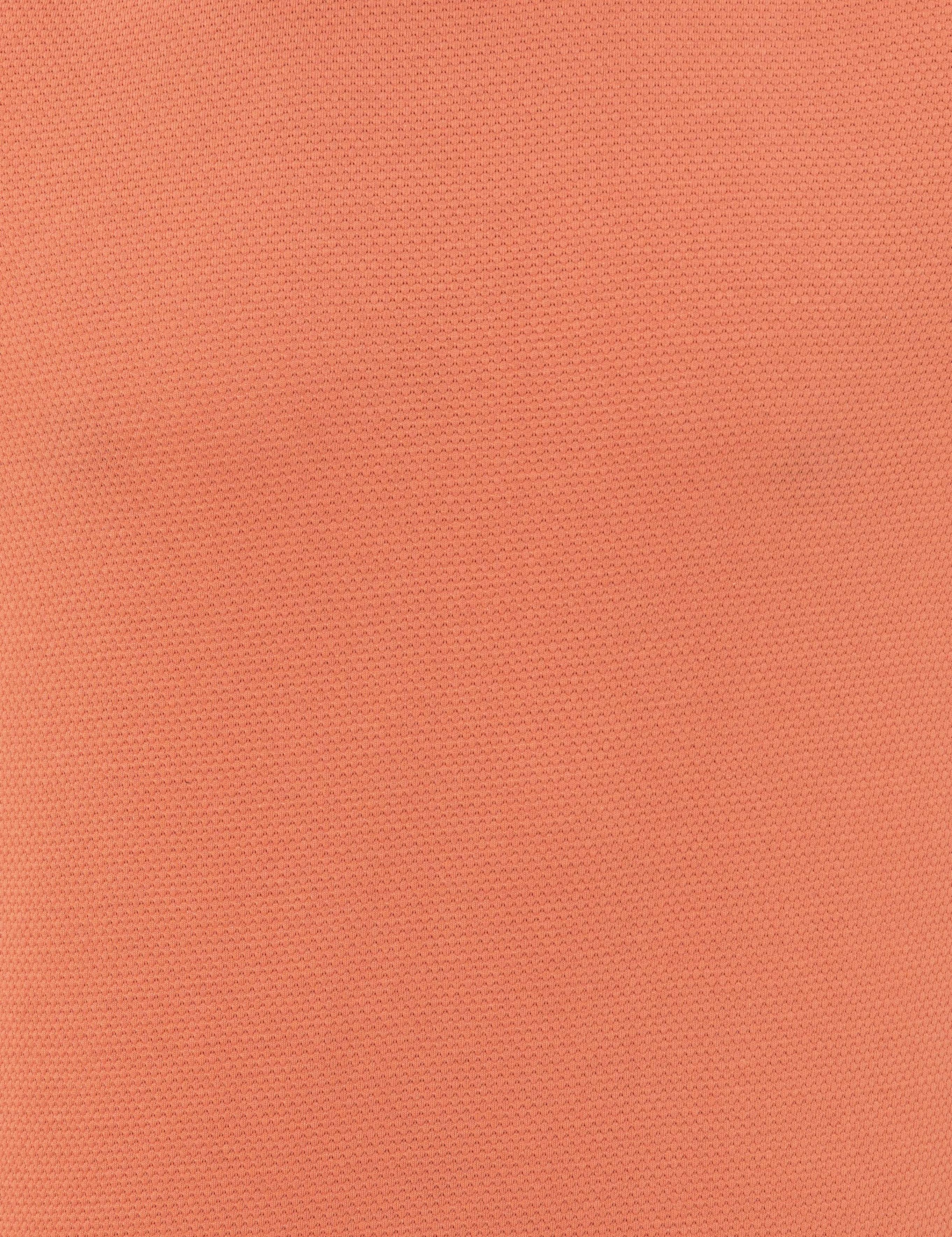 Turuncu Slim Fit Bisiklet Yaka Tişört