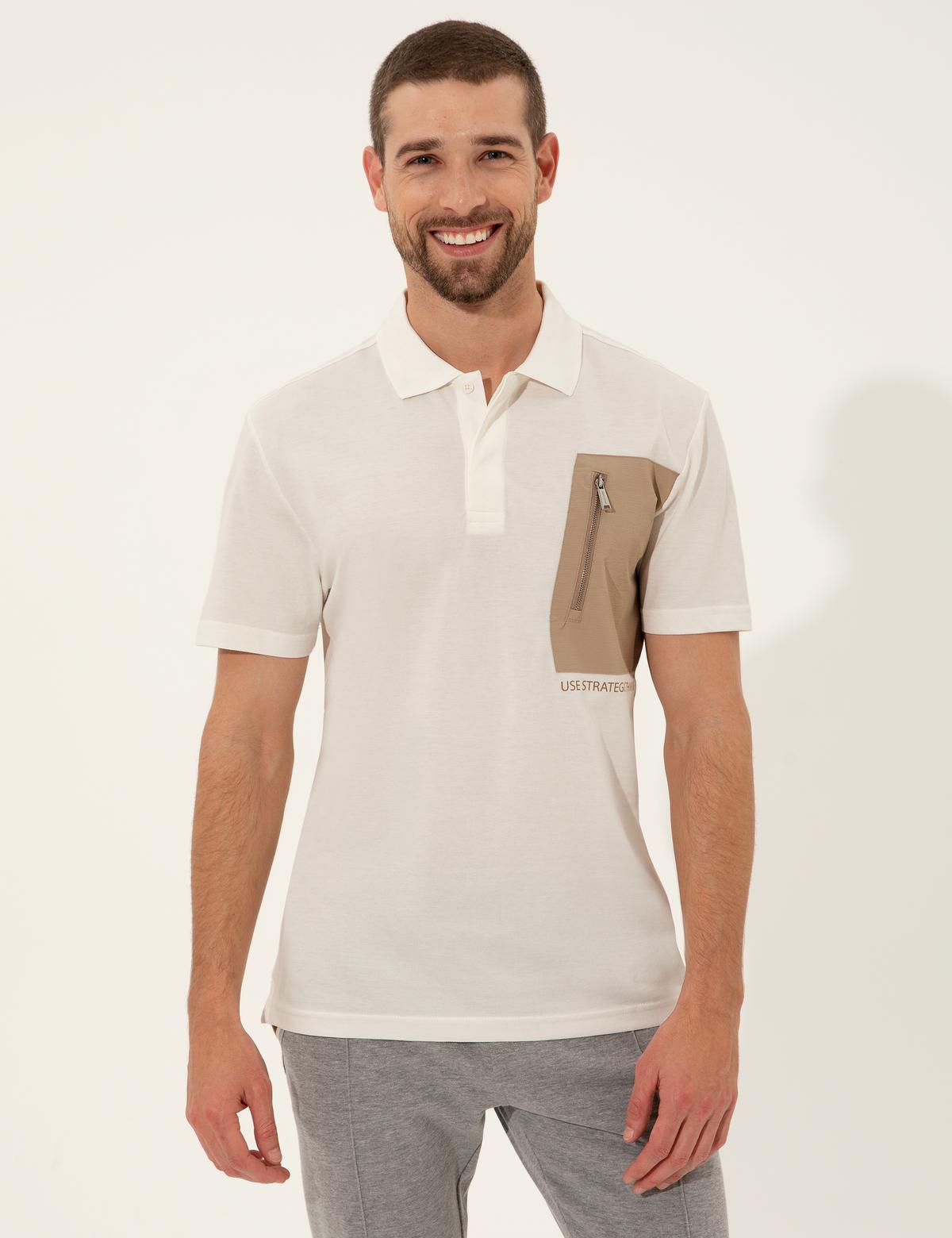 Ecru Slim Fit Tshirt