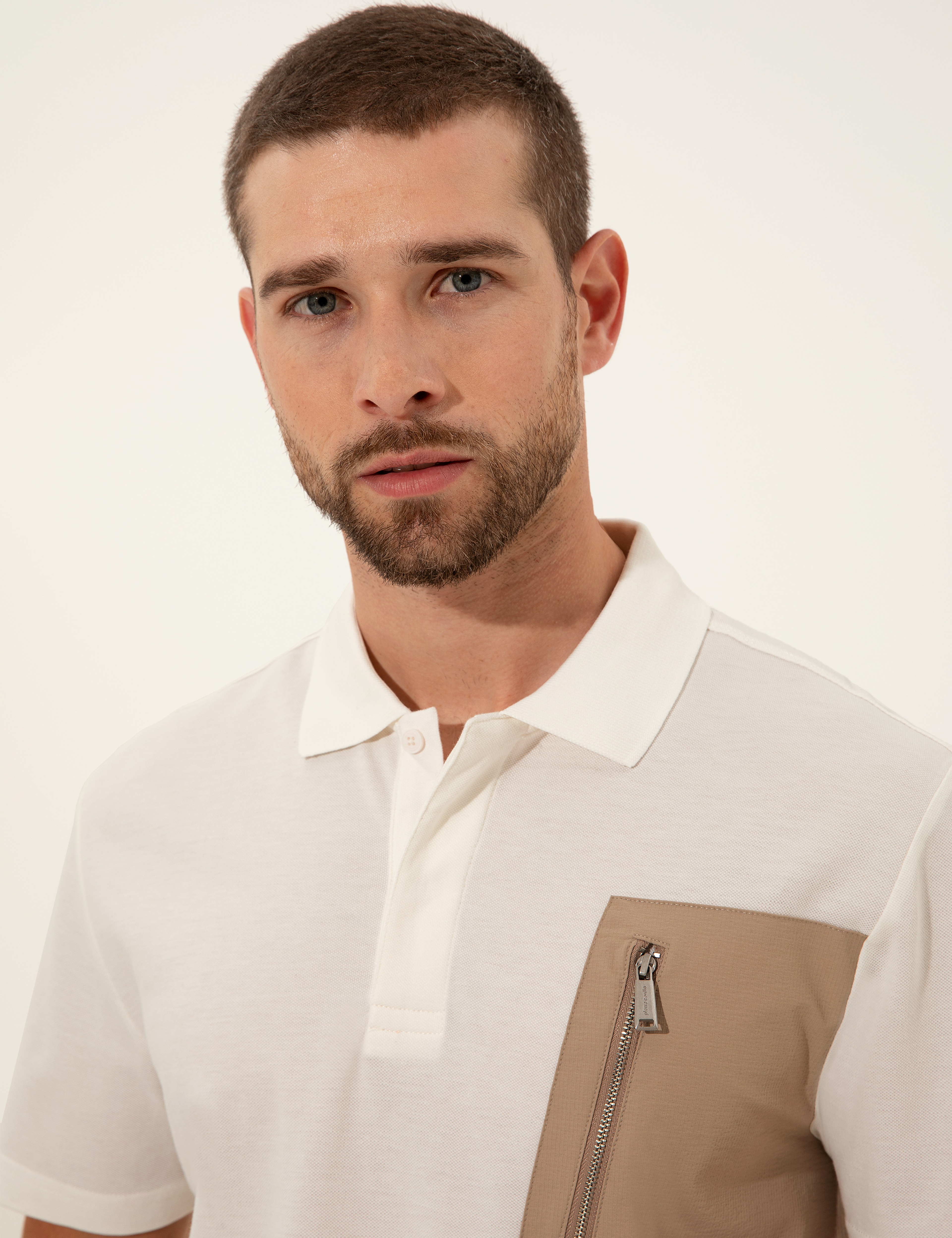 Ecru Slim Fit Tshirt