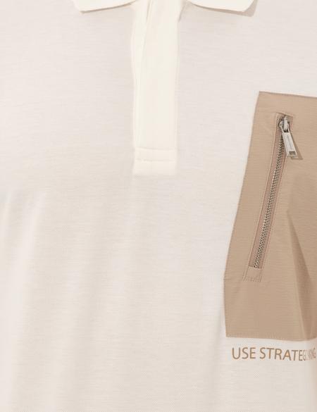 Ecru Slim Fit Tshirt - 50249823008