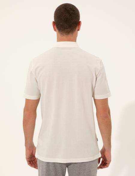 Ecru Slim Fit Tshirt - 50249823008