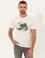 Ecru Slim Fit Bisiklet Yaka Tişört