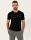 Siyah Slim Fit Baskılı Bisiklet Yaka Tişört