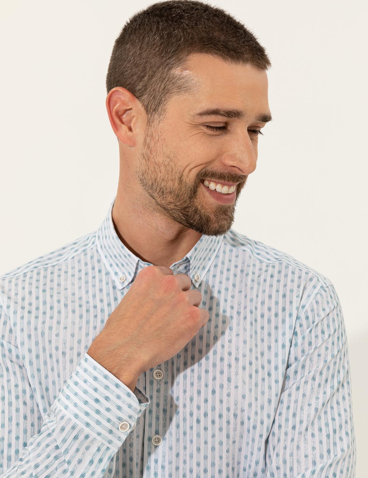 Zümrüt Slim Fit Uzun Kollu Gömlek - 50249782020