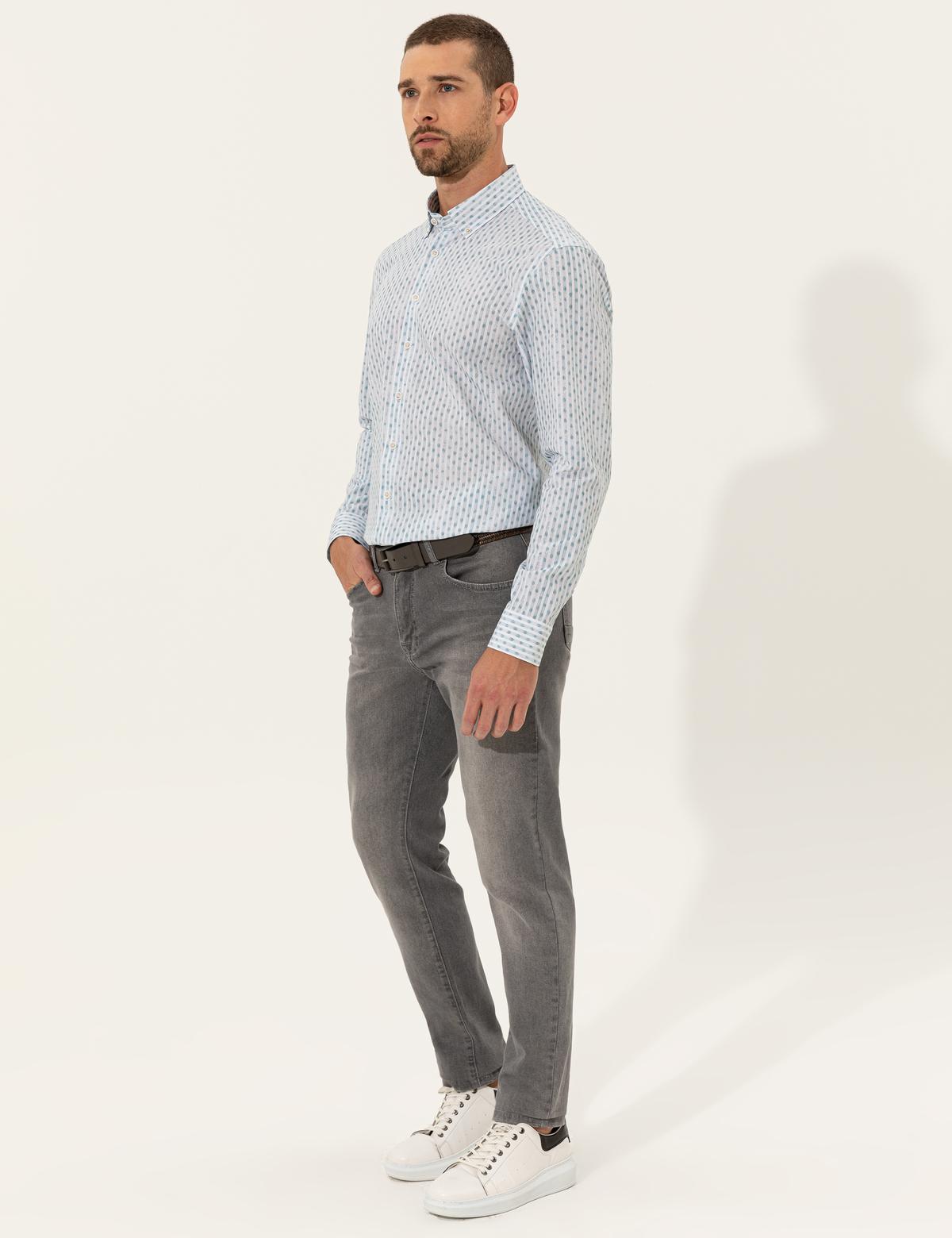 Zümrüt Slim Fit Uzun Kollu Gömlek - 50249782020