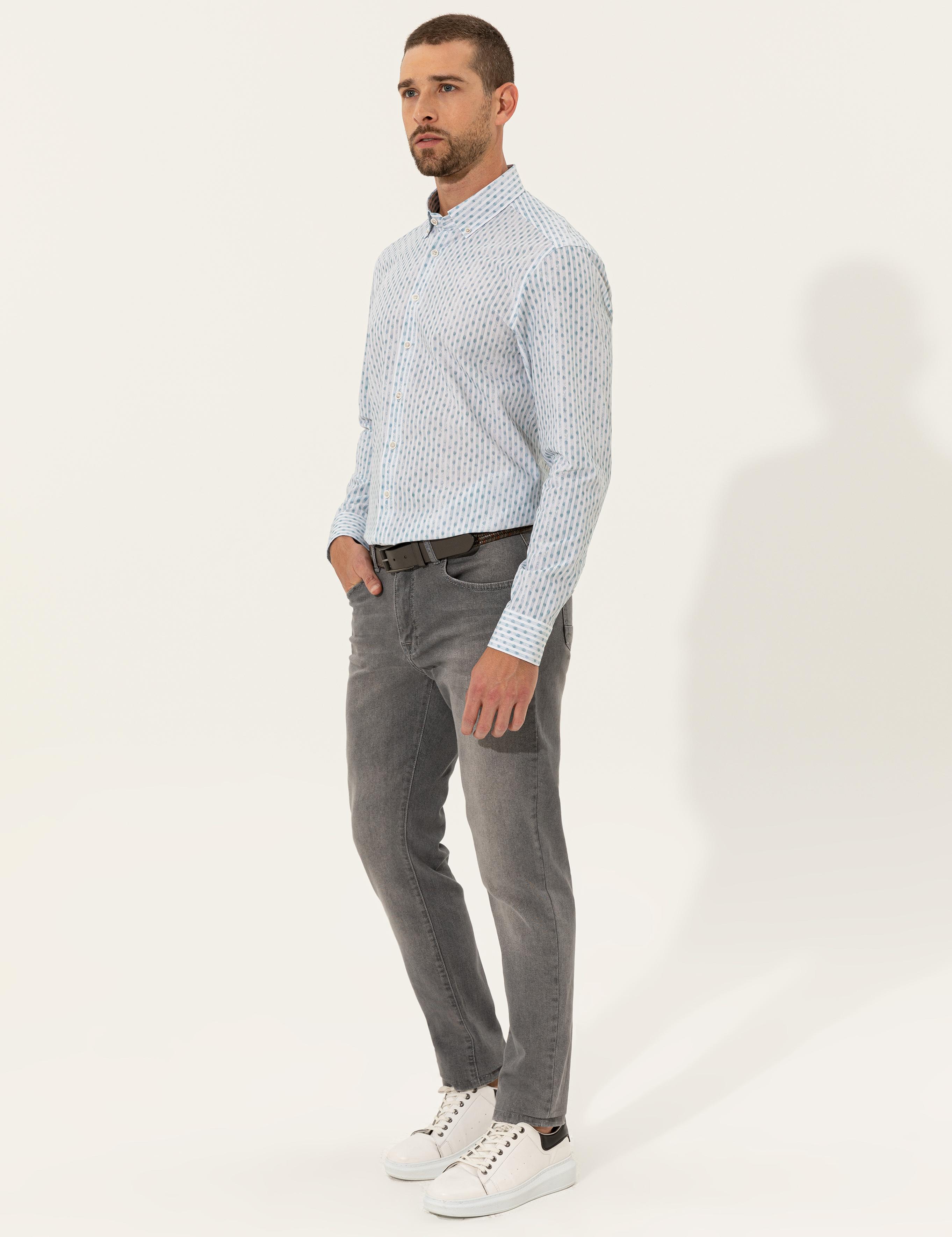 Zümrüt Slim Fit Uzun Kollu Gömlek