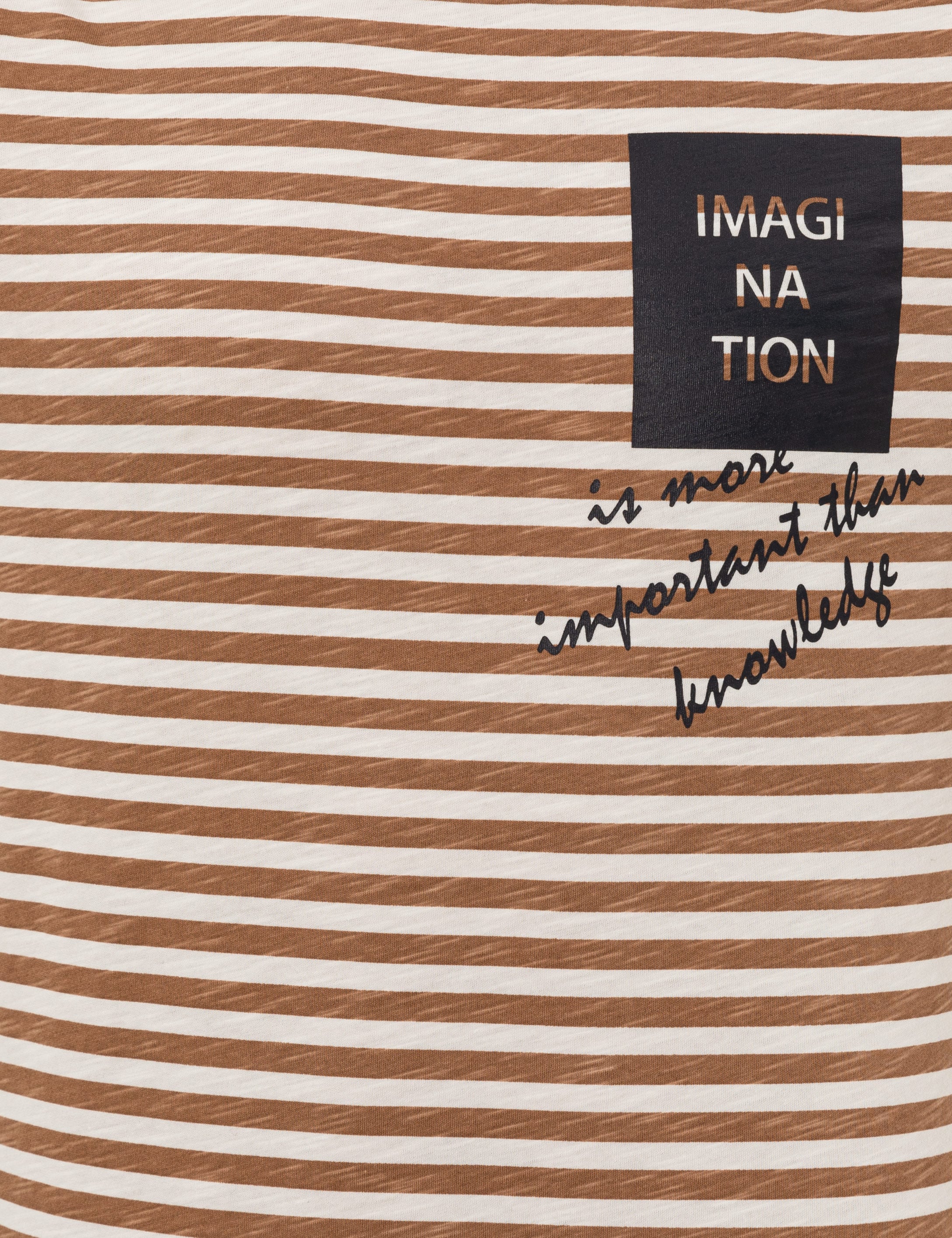 Bej Slim Fit Bisiklet Yaka Tişört - Image 6