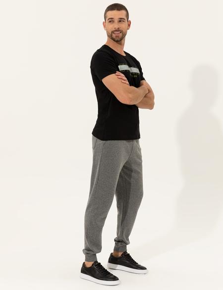 Gri Melanj Slim Fit Eşofman Altı - 50251738024