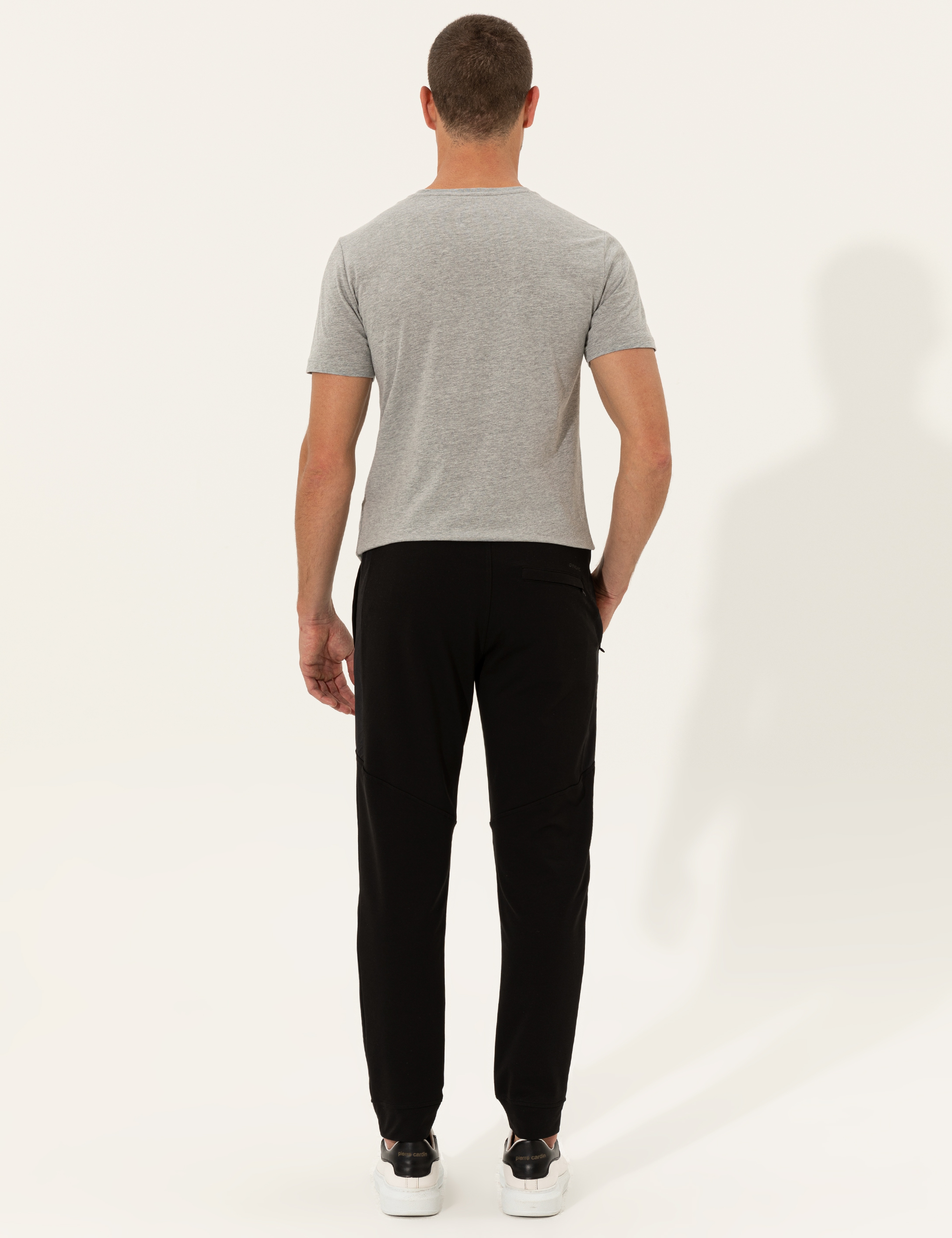 Siyah Ex. Slim Fit Eşofman Altı - Image 4
